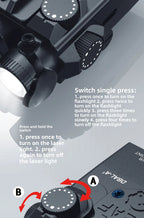 DBAL-A2 PEQ15 Red Green Dot IR Laser Sight  Light Tactical M600 Flashlight Armas White Scout Lamp Fit 20MM Picatinny Rail