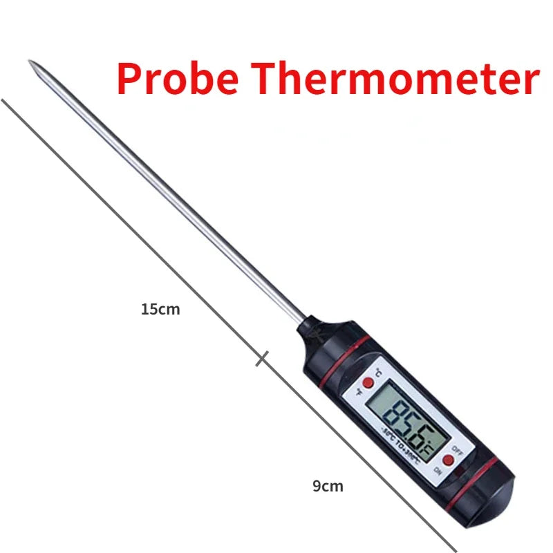 Tp700 Digital Remote Wireless Food Kitchen Oven Thermometer Probe For BBQ Grill  Oven Meat Timer  Temperature  Manually Set