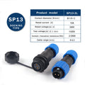 SP13 Waterproof Aviation Connector IP68 Cable to Cable In-line Plug Socket 2 3 4 5 6 7 9 Pin Circular Connector Adapter Kit