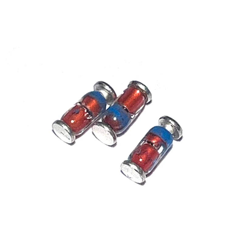 100pcs LL34 SMD 0.5W Zener Diode 2.4v Cylindrical Glass Tube 2.7v 3.0v 2V4 2V7 3V 3V3 3V6 3V9 4V3 4V7 Zener Tube 1206 Package
