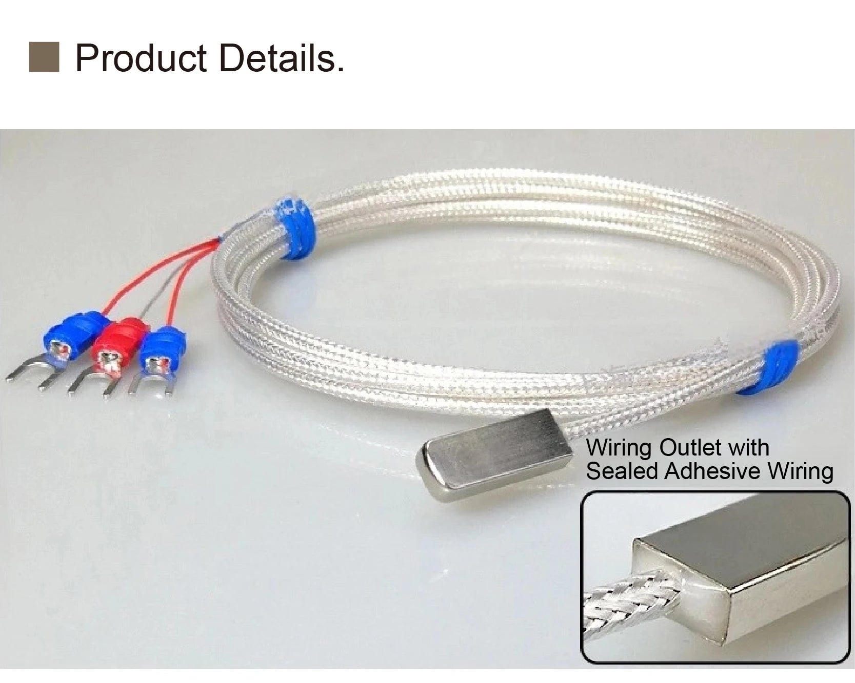 Adhesive RTD Stick-on Temperature Sensor Surface Mount RTD Pasted Type Surface End RTD Self-Adhesive RTD