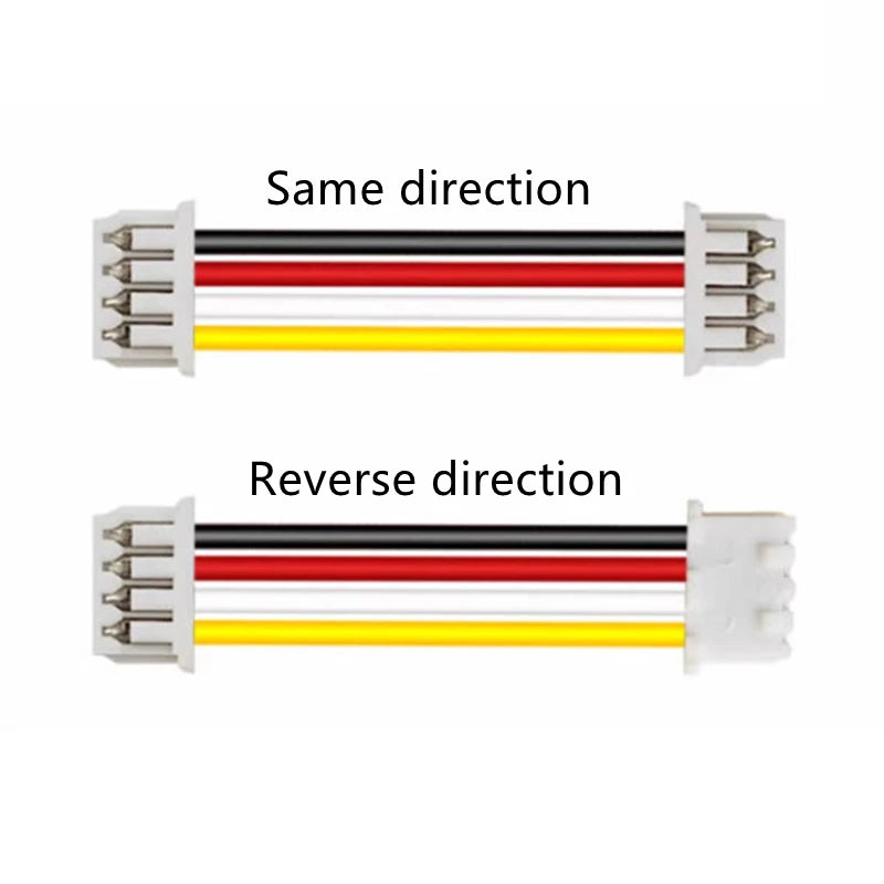 10Pcs Micro JST 1.25mm Wire Connector Pitch 1.25mm 2P 3P 4P 5P 6P 7P 8P 9P 10P Female to Female Plug Same / Reverse Direction