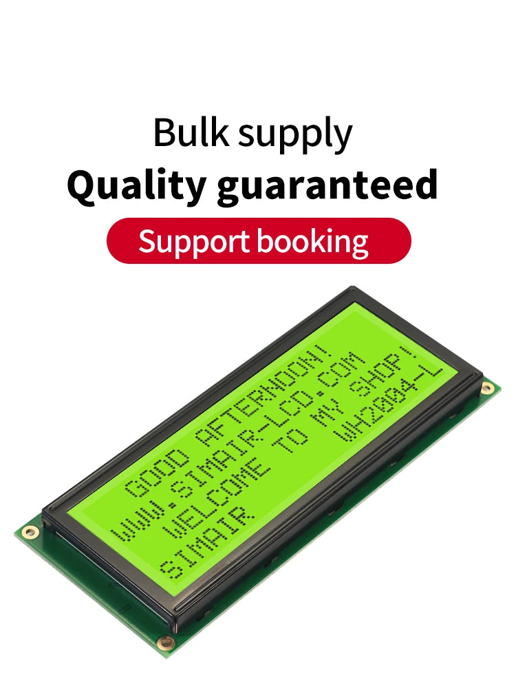 WH2004L Large ST7066 COB STN 5V Blue Yellow 204 2004 20*4 20x4 Gharacter LCD Display Module Screen