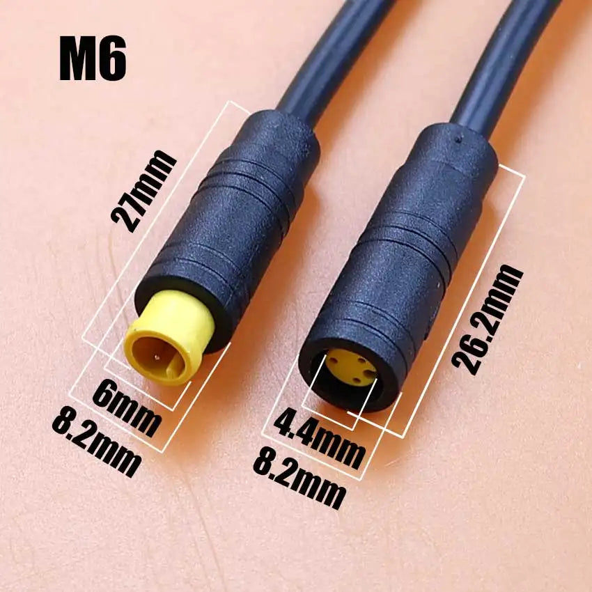 1pcs M6 M8 Waterproof Wire Aviation Plug Connector 2 3 4 5 6 Pin Core Male to Female Electric Butt Adapter Cable Extension Cord