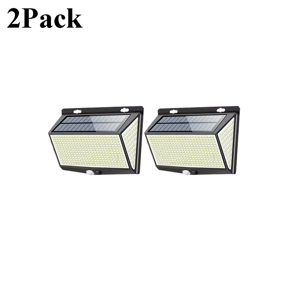 468LED Solar Power PIR Motion Sensor Wall Light 3 Working Modes Waterproof Security Solar Lights for Garden Path Yard Garage