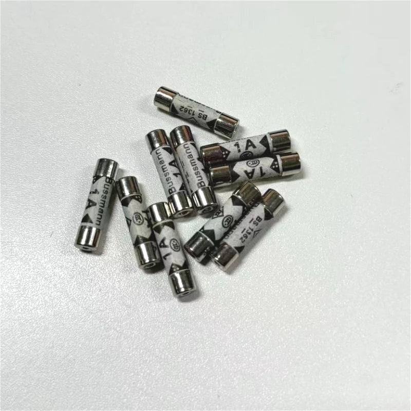 10Pcs BS1362 British Plug Fuse 3A 5A 10A 13A 2A 1A 20A 15A 6X25 Ceramic Tube Fuse British Domestic House Hold Mains Plug  Cartri
