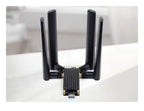 Raspberry Pi USB3.1 to M.2 Key B Port 5G DONGLE Expansion Board Four Antennas Aluminum Alloy Case