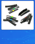 20pcs SMD LED 0402 0603 0805 1206 Red Yellow Blue Green and White Light High Brightness Lamp Bead Light-emitting Diode