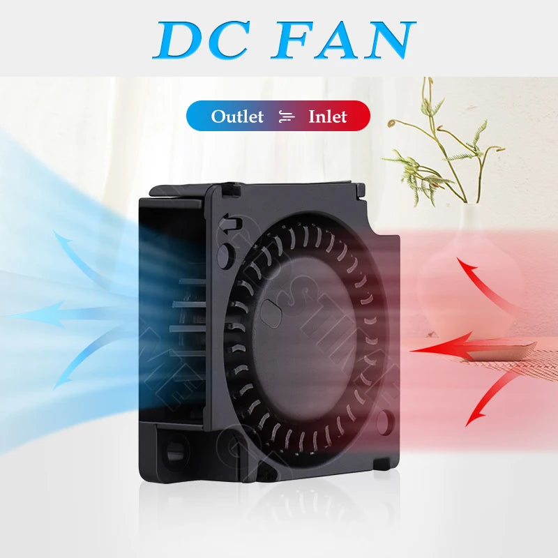 Gdstime 4010 24V Blower 12V 5V Cooler Fan 5015 Radial Fan 50x15MM Turbine Cooling Fan 30MM Micro Fan for 3D Printer Part Cooling