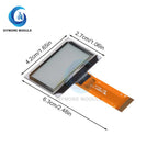 1.51 Inch 24PIN SPI/IIC/Parallel COG 3.3V Blue PMOLED Transparent OLED Screen SSD1309 Graphic 128x64 128x56 Display
