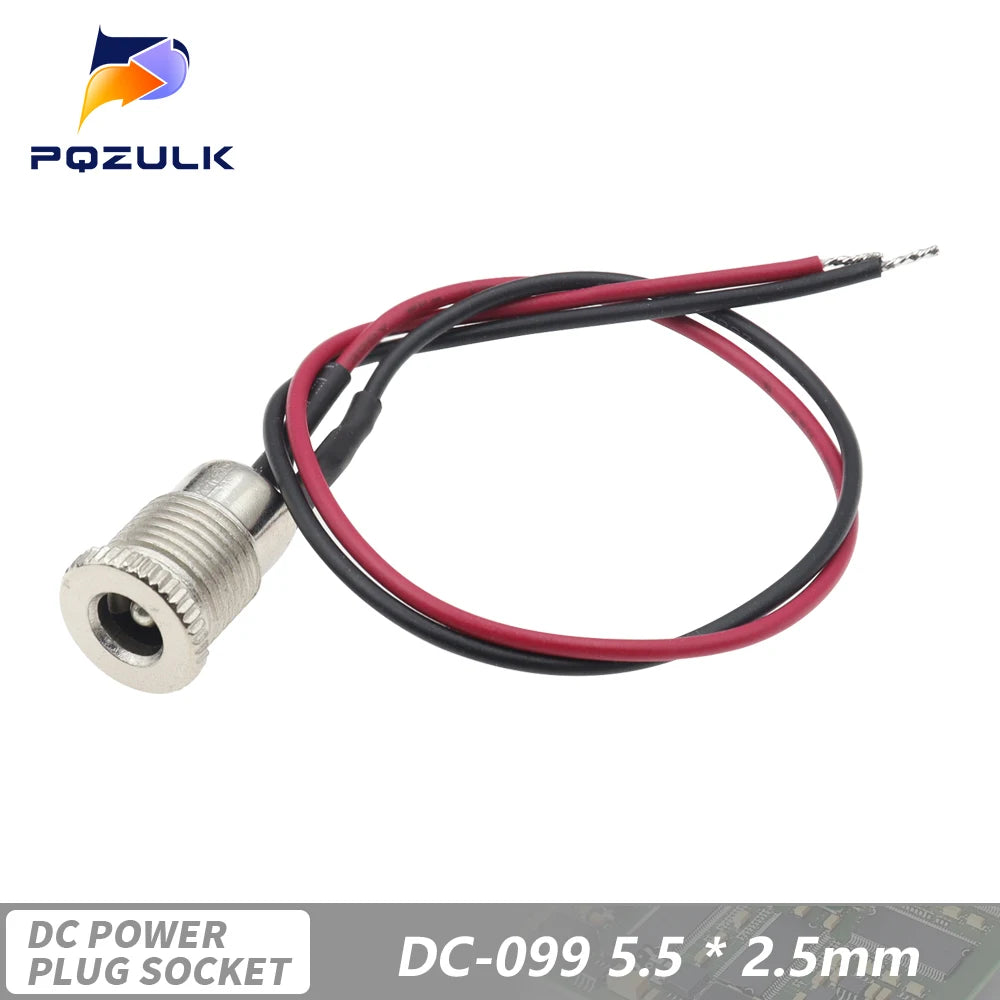 DC-099 DC Power Male Female Jack Charging Socket Jack With Cable Male Female Power Plug Connector Male Female Connector Adapter