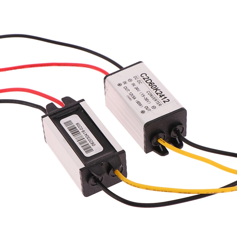 24v To 12v 3/5A 15-36V DC Step Down Buck Converter Voltage Regulator Power Supply For Led Light Car Truck Boat