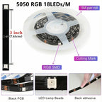 5050 RGB LED Strip Light SMD USB Remote&APP Control Bluetooth Flexible Tape Diode Ribbon for Living Room Bedroom TV Backdrop