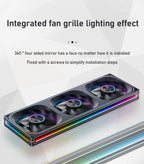 JONSBO ZA-120/240/360 Case Fan 5V/3Pin ARGB Four Sided Thousand Layer Mirror Combination Structure Cold Exhaust Cooling Fan