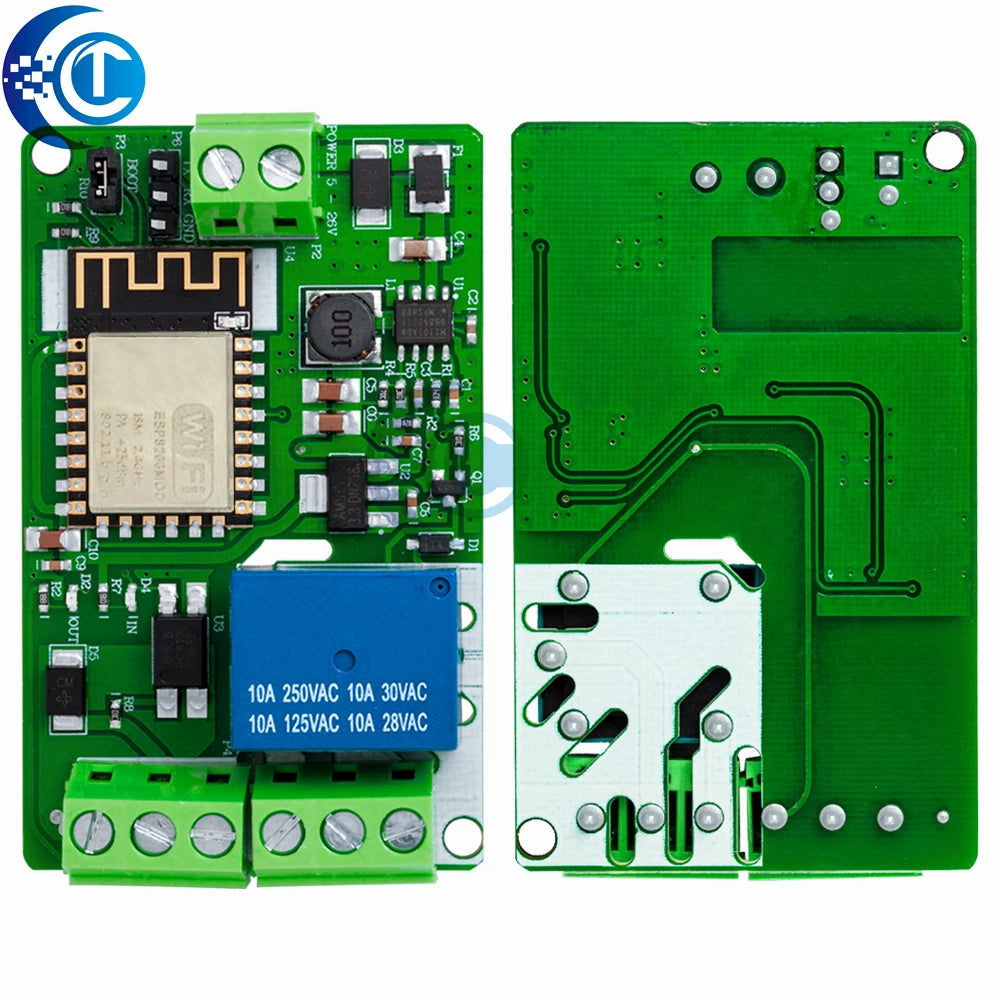 ESP8266 ESP-12F WIFI Wireless Module 1 Channel Relay Shield Overcurrent Protection Wi-Fi Network Relay Module 10A DC 7-30V
