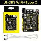 Keyestudio WIFI UNOR3 Development Board ATMEGA16U2/ ATMEGA328P/CP2102 +USB Cable With  Gift Box Compatible With Arduino Uno R3