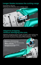 SAMZHE Alloy Steel Crimp Plier RJ45 Crimper Stripper Cutter for Cat5e/6/7/8 Ethernet Wire Tool With Dovetail Clip Double 8P