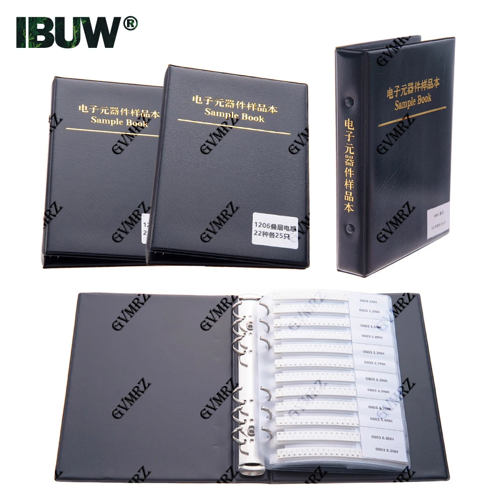 22/38/42/44/52Values 0402 0603 0805 1206 Multilayer Ceramic Inductor  Stackup Inductor SMD Sample Book
