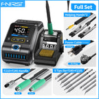 FNIRSI DWS-200 200W Power Repaid Heating Soldering Iron Staion C210 C245 Solder Iron Handle Electronic Welding Rework Station