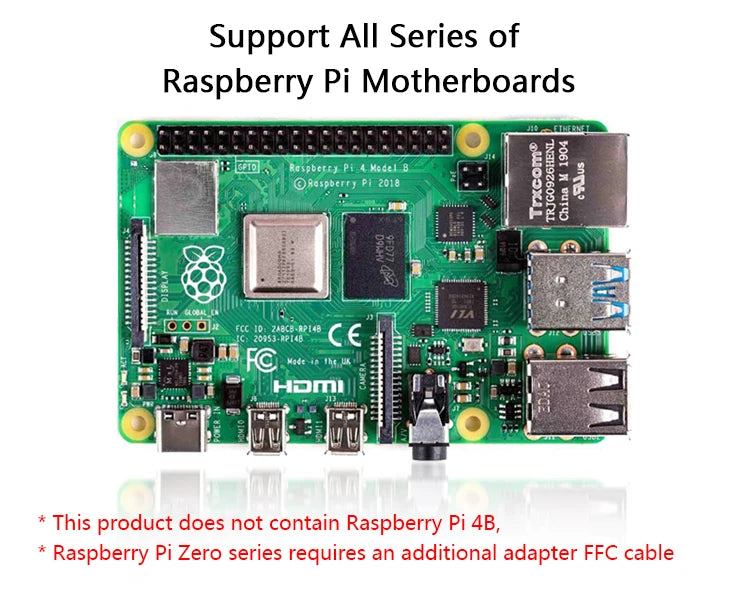 New Original Raspberry Pi High Quality HQ M12 Camera Module 12.3MP IMX477 Sensor, Support for M12-Mount Lens