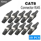 Vention NEW RJ45 Cat8 Cat7 Cat6A Connectors RJ45 Metal Tool Free Easy Termination Plug 2000MHz 40G LAN Cable Reusable Shielded