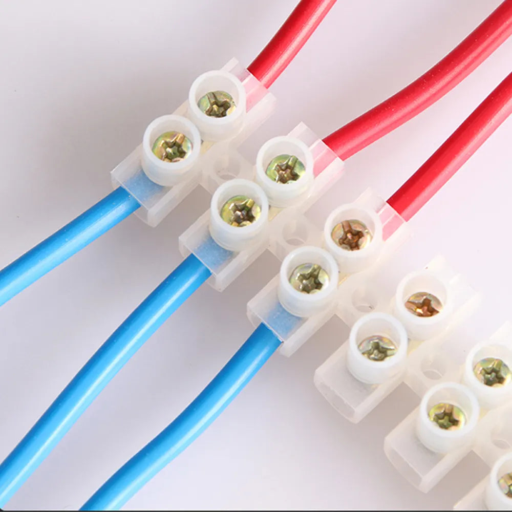 Brass Junction Box Electrical Screw Terminal Block and Insulated Barrier Strip Wire Connector Connecter Electronic Cable Contact