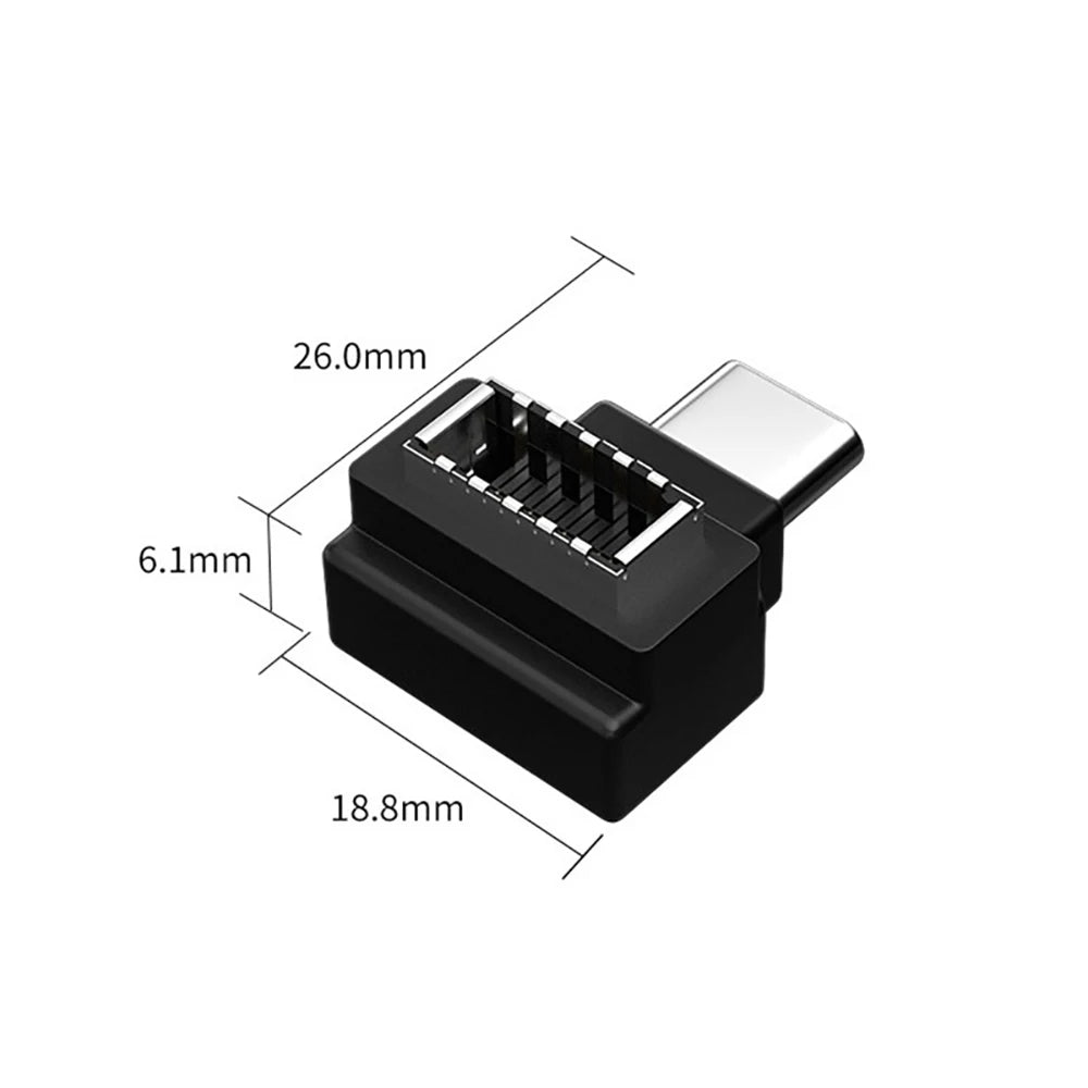 USB 3.1 Front Panel Header Female Type-E to Male Extension Adapter angle Type-E to Type-A Type-C USB C Motherboard Data Adapter
