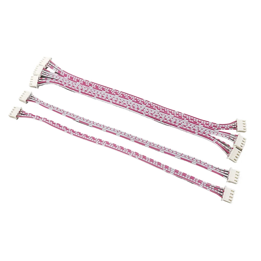10pcs XH2.54mm 2P 3P 4P 5P 6P 7P 8P-12P Female to Female Connector with 26AWG Red White Wire Cable XH2.54 Double-ended Plugs