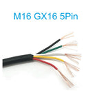 M16 2pin 3p 4p 5p 6p 7p 8p 9p 10Pin GX16 6pin Male to Female Aviation Video Extension Connect Cable 1M-10M for Car Camera System