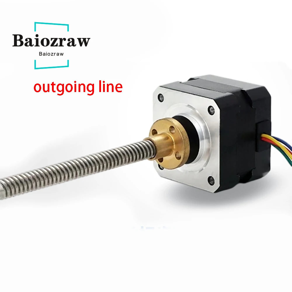 Baiozraw Trident  3D Prints Motor Nema17 Stepper Motor with T8 Screw Lead  8mm 300mm 42 Motor 42BYGH  for Voron Trident Parts