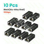 1/2/5/10Pcs 10Gbps RJ45 Connector Female to Female Gigabit Network Extender Extension for Cat8 Cat7 Cat6 Ethernet Cable Adapter