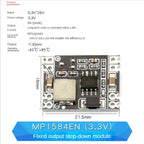 1PCS DC-DC 3A 5A Adjustable Step-down Power Module Board Voltage Stabilizing Aircraft Model MP1584EN 24V 12V 9V To 5V