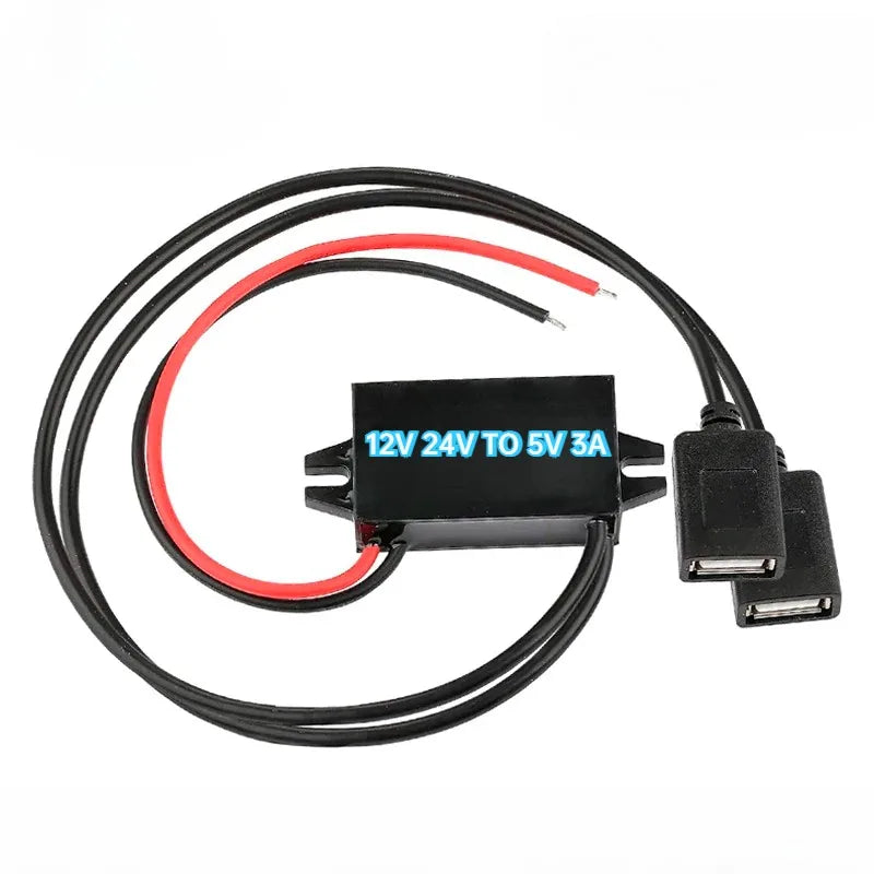 15W 12V 24V to 5V 3A DC-DC Step Down Buck Converter Regulator Power Supply Module Mini USB Micro USB Male Female Type-C Adapter