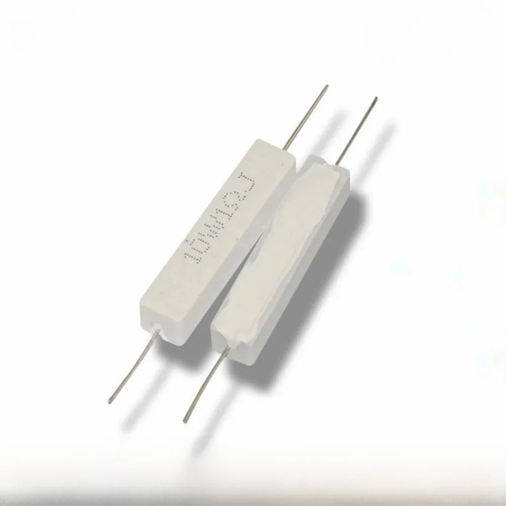 10Pcs,10W Ceramic Cement Resistor 5% In A Pack 0.1R 0.22 0.33 0.5 Ohm 6.8K 0.25R 0.5R 3R 12R 100R 1K 10K Non-inductive Resistors