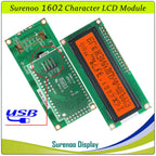 Surenoo LCD2USB USB 162 16X2 1602 Character LCD Module Display Screen Panel sutible LCD Smartie & AIDA64 for DIY PC