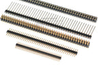 1pcs 1.27mm/2.0/2.54mm 1/2x40p Round Hole Round Needle Female Header Pin Row Connector Single Double Row Gold Plated Tin Plated