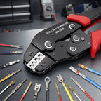 SN-58B Ratchet Crimping Tool, Dupont JST MOLEX TE Open Barrel Terminal Crimper for EPC PCIE SATA Pins 23-16AWG