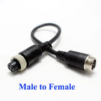 1Pcs M12 4Pin Aviation Male to Male /Female  Female to Female Extension Cable GX12 Adapter for CCTV Camera Security DVR 20CM