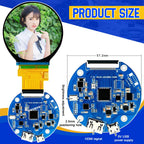 2.1 Inch TFT LED Display Module Round Screen HD IPS 480*480 SPI RGB Interface MIPI HDMI Driver ST7701S Capacitive Touch Screen