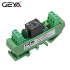 GEYA 1 Channel Relay Module AC/DC5V 48V 24V 12V 110VAC 230VAC Din Rail Mounted GSM Relay Control Timer Module