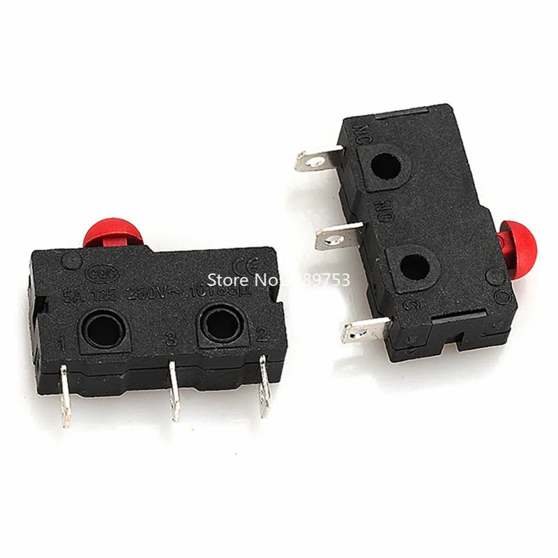 40PCS/Box Mini Micro Limit Switch NO NC 2P 3P Terminals SPDT 5A 125V 250V Roller Arc Lever Snap Action Push Micro Switches