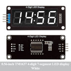 2~50Pcs TM1637 0.56 Inch 4 Digit 7 Segment LED Digital Tube Display Module With Clock Dot For Arduino Electronic Clock Project