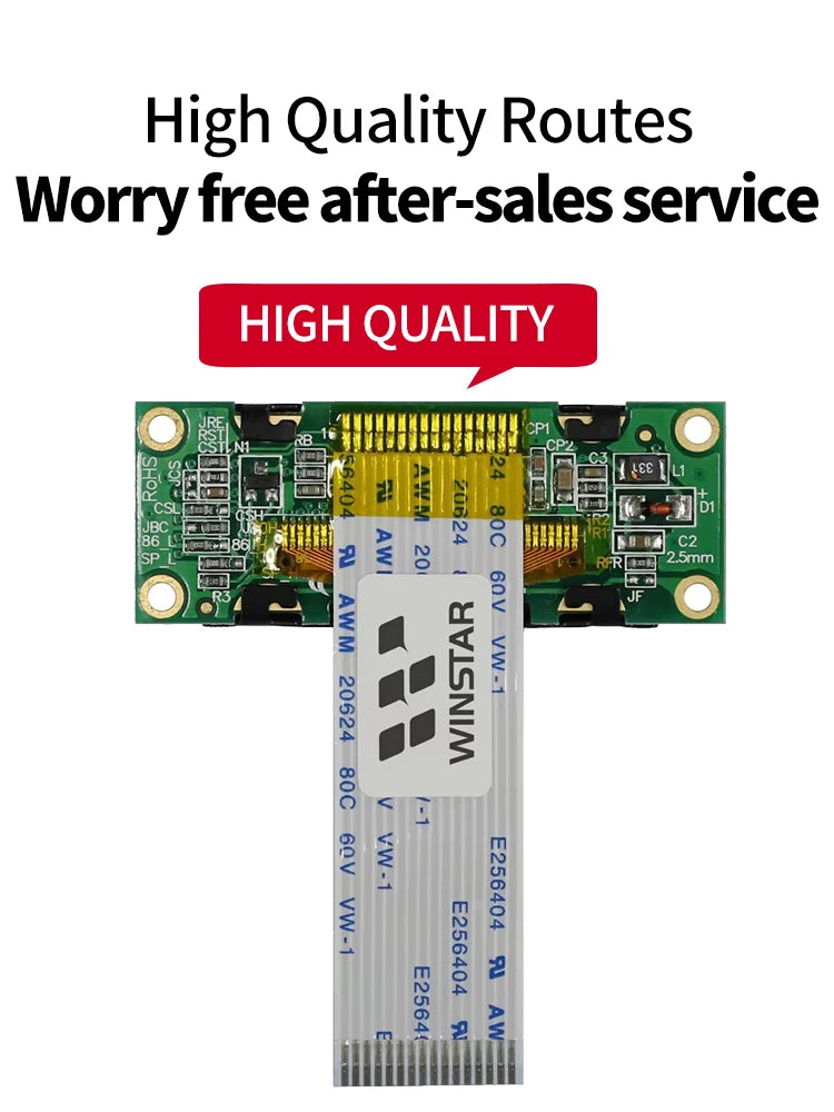 COG Small Size 1602 LCD Module WS0012 16*2 1602 Panel 6800 8080 SPI 16x2 Character OLED Screen Display