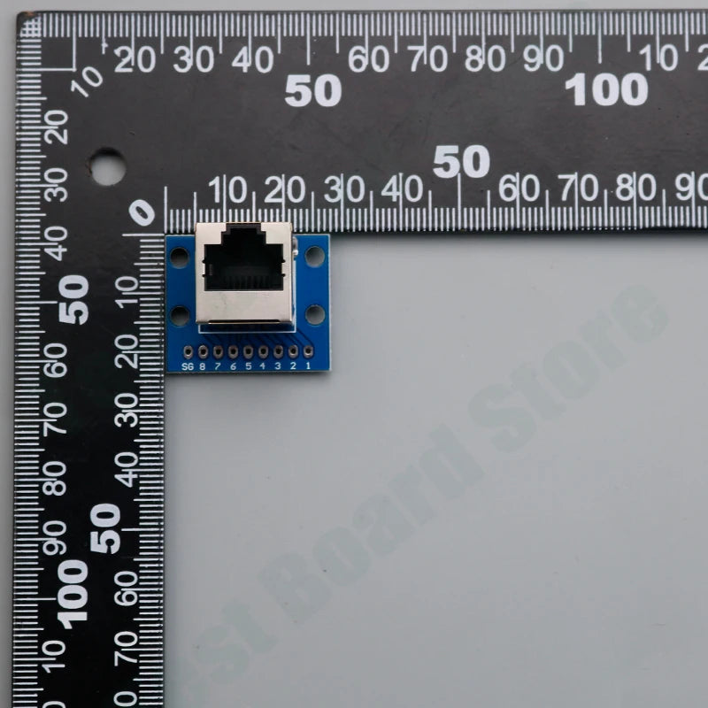 1Pce RJ45 Ethernet Port 8P Vertical Horizontal Test Board Bent Pin Straight Pin Network Port Adapter Circuit Board Connector