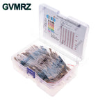 1/4W 1/8W 1/2W 1W 2W Metal Film Resistor Kit 130 Values 0.125W 0.25W 0.5W 1% Resistance Assortment Assorted Set Box