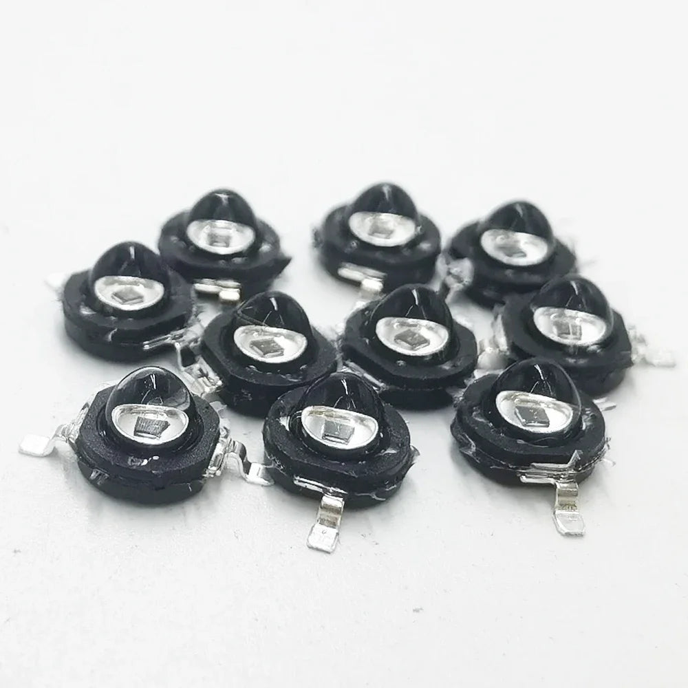 3Watt 3W High Power LED 850nm 940nm 730nm 60 90 120 Degree Infrared LED IR for Night Vision CCTV DIY
