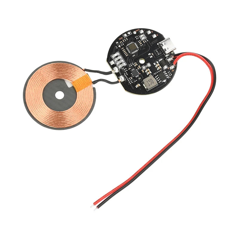 20W High Power Wireless Charger Transmitter Module 12V/24V Type-C Fast Charging Circuit Coil Charger Board For Mobile Phone