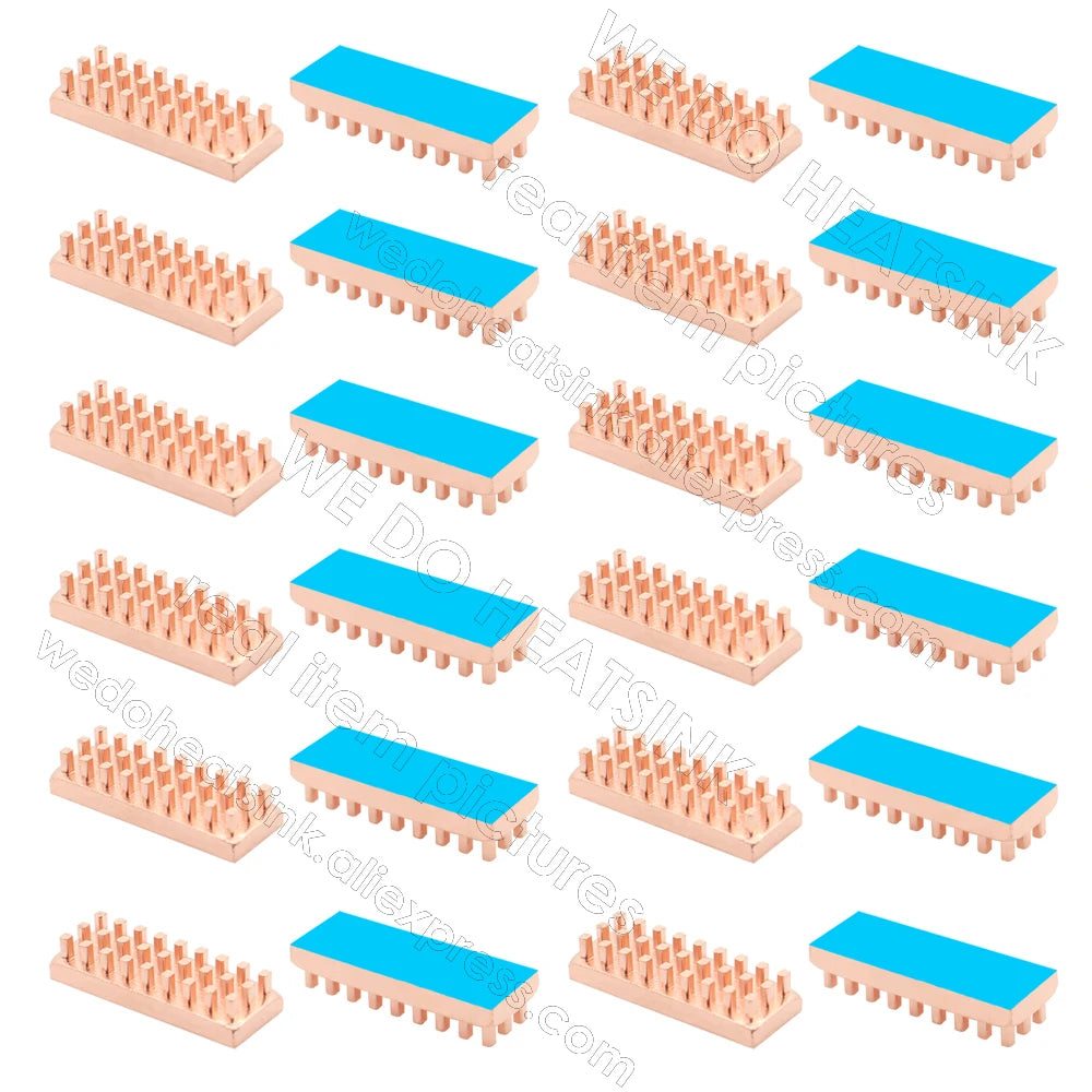 WE DO HEATSINK Small Tiny Useful Pure Copper Heat Sink Without or With Thermal Pad For Raspberry Pi Banana Pi IC Chipset Package