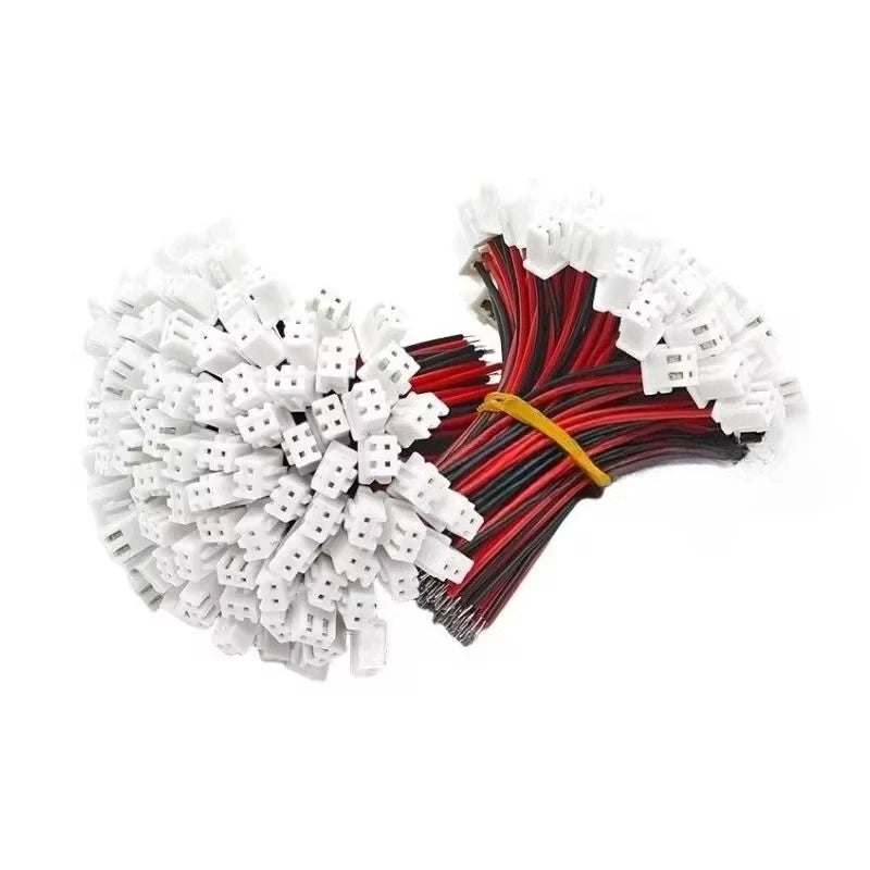 10/20/50/100PCS XH 2.54mm Pitch 10CM 2 Pin 26AWG Male Cable Connector Micro XH2.54 2P Plug Jack Socket Terminal Wire Cables