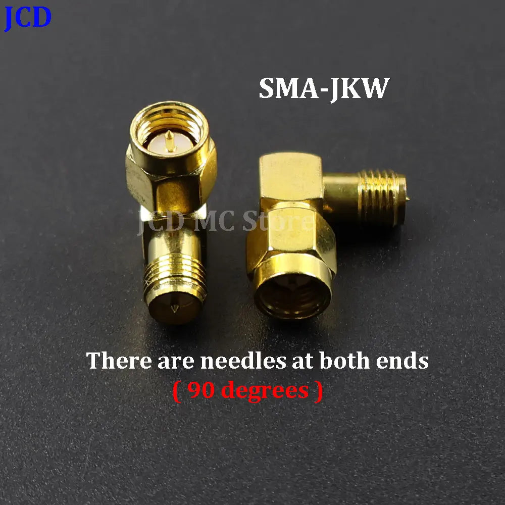 1/3/5piece SMA Male Female RF Straight Connector 90 Degree Right Angle Tee Type 3Way Splitter RPSMA To RP-SMA Male Adapter
